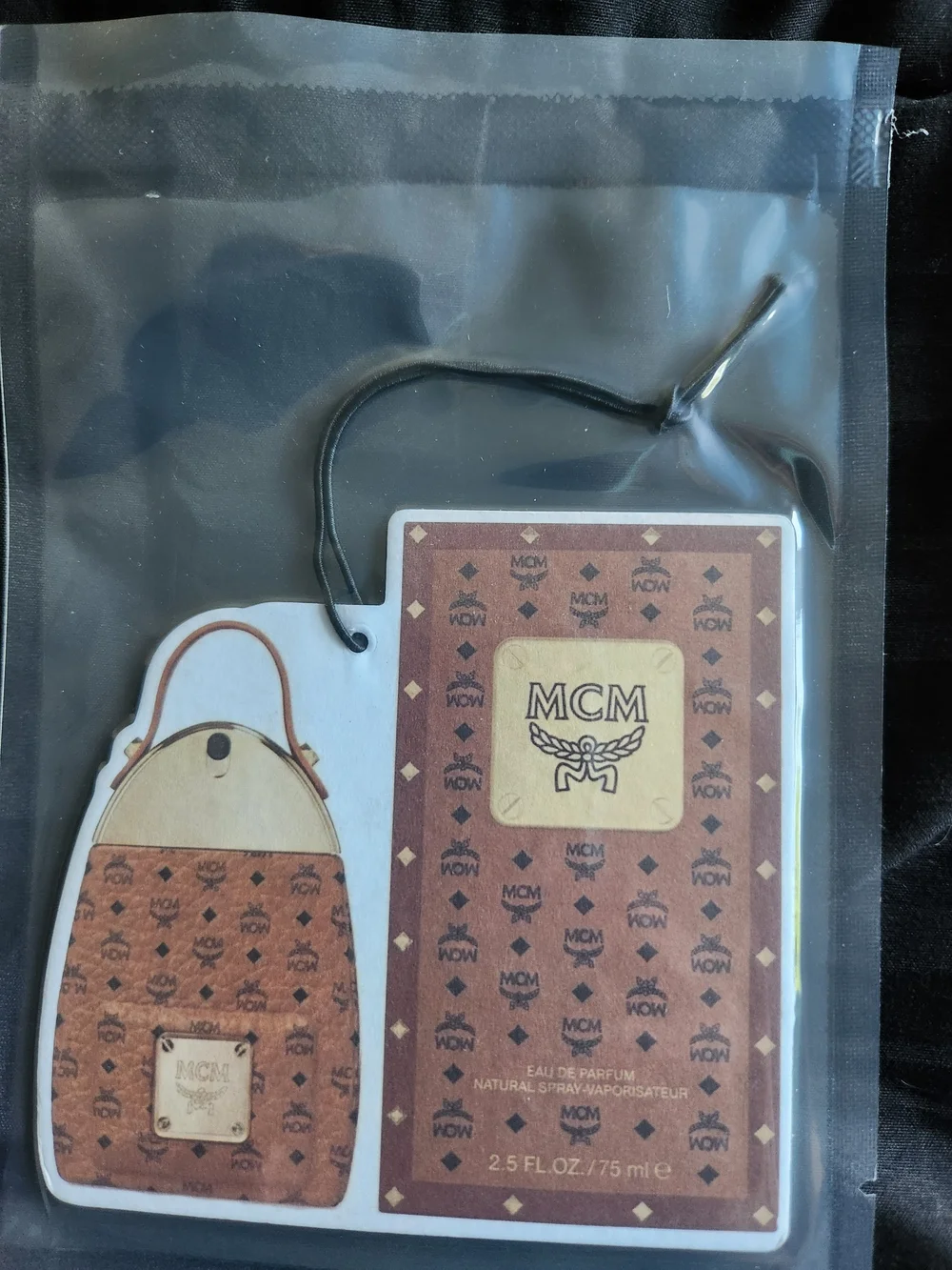 MCM Brown Monogram Bag-Shaped Air Freshener - Picture 2 of 2